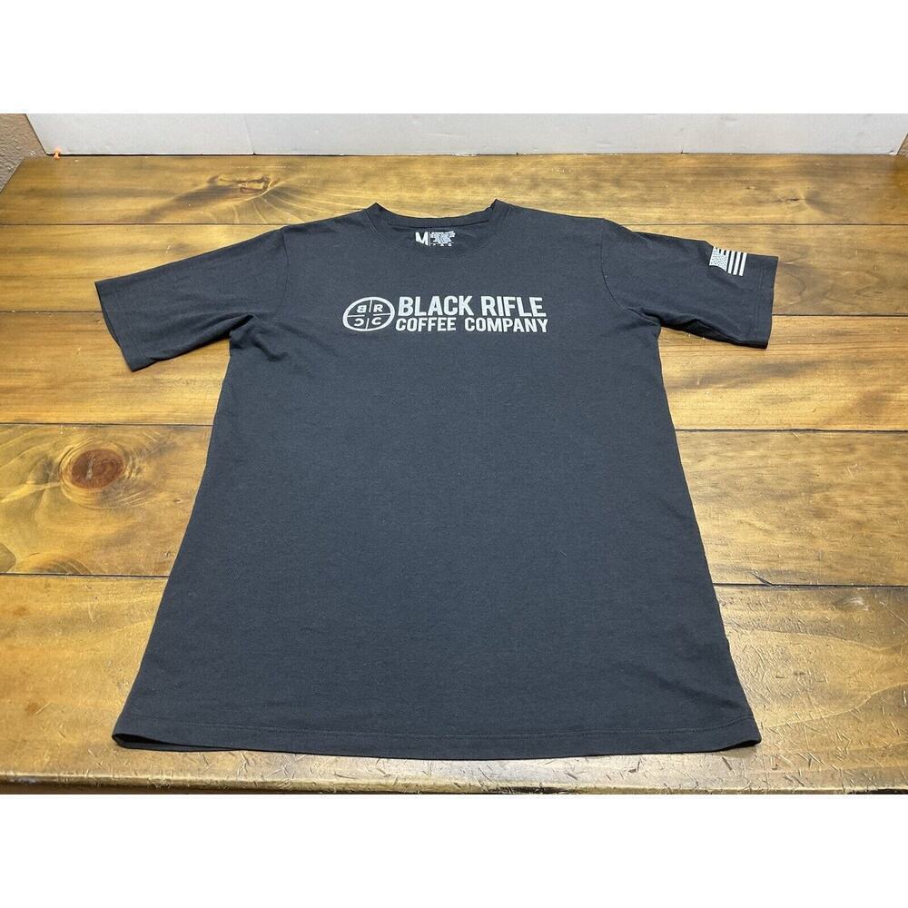Black Rifle Coffee Company Shirt Mens Medium Black Short Sleeve Crew Neck Tee